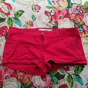 Abercrombie & Fitch Red Shorts Sz 6